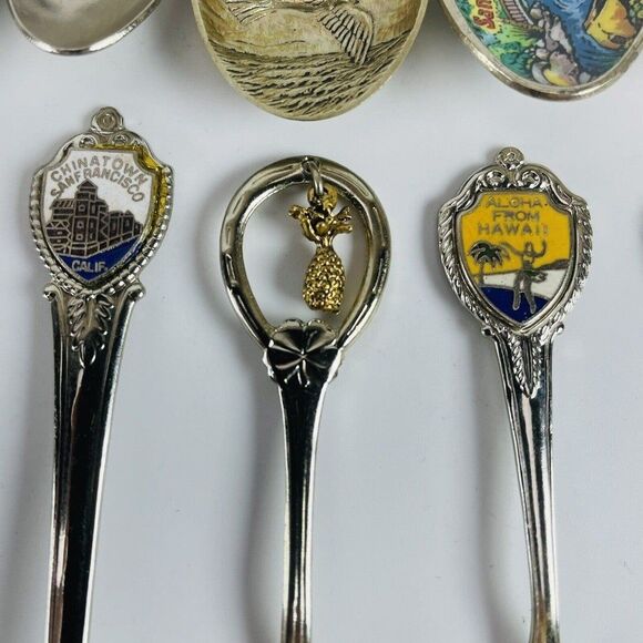 West Coast States LOT Collectible Spoons Landmarks Alaska Hawaii California ETC - Picture 10 of 12